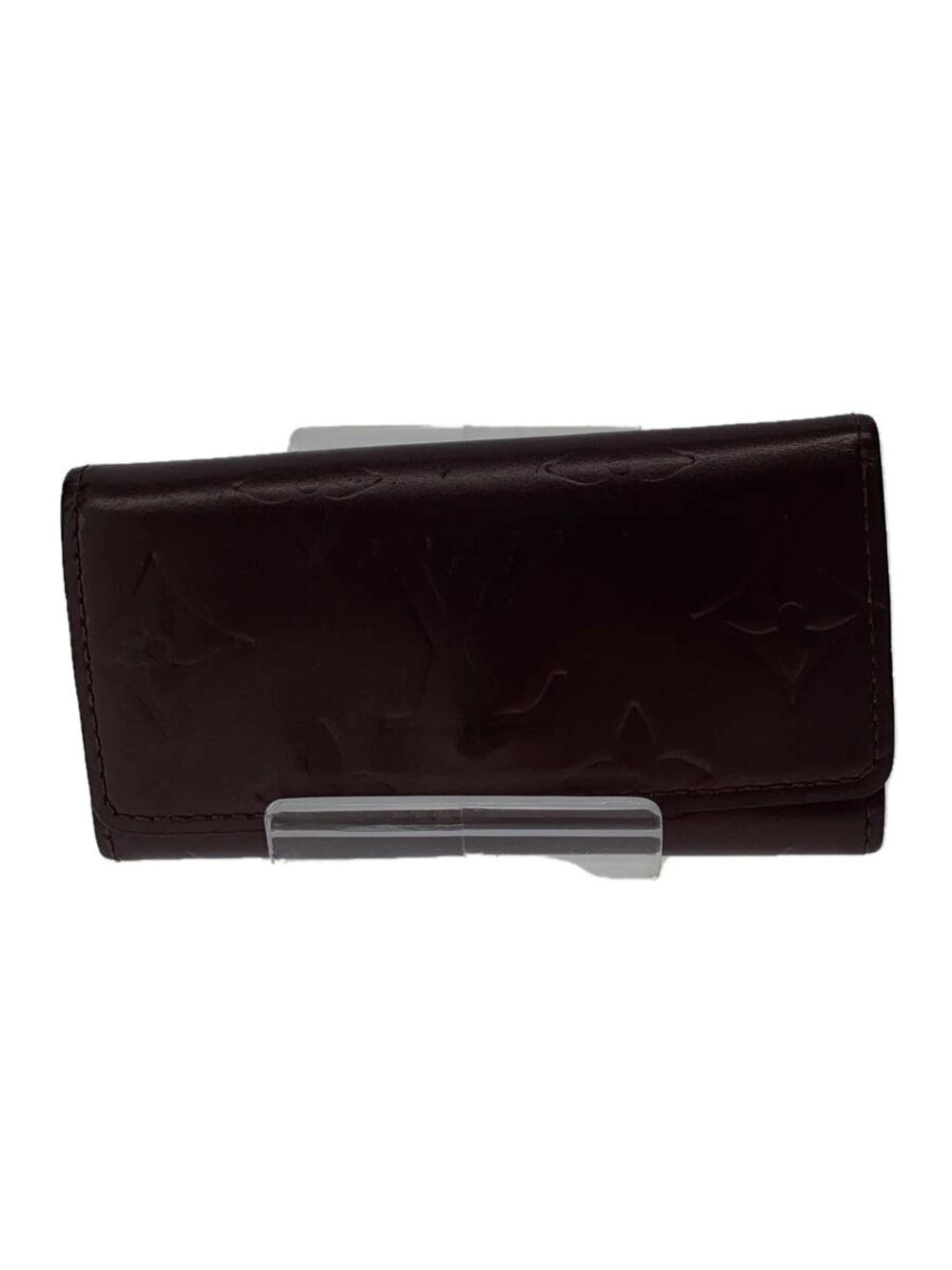 LOUIS VUITTON Multicles Monogram Matte Black Leather Brown All over